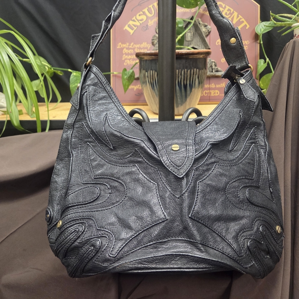 Botkier Black Leather Hobo Bag